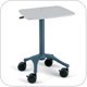 Anthro ZAL22SB/CG4 (22") or ZLL22SB/CG4 (22" with 1/2" High Lip) Zido Standard Adjustable Height Cart Workstation