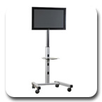 Chief PFC2000B or PFC2000S Flat Panel Mobile Computer Cart for 42 to 71 inch LED Display
