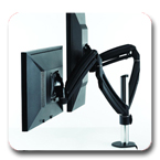 Chief K1C200B or K1C200S KONTOUR Dynamic Column Desk Clamp Mount for Dual Monitors