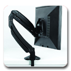 Chief K1D100B or K1D100S KONTOUR Dynamic Height Adjustment Desk Clamp Mount for Single Monitor