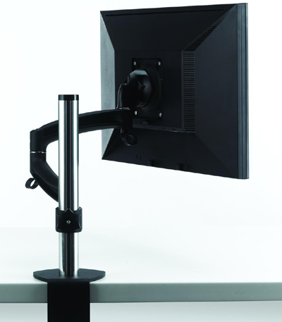 Chief K2C100B or K2C100S KONTOUR Column Desk Clamp Mount for Single Monitor