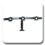 Chief KTC320B or KTC320S Desk Clamp Mount Flat Panel Horizontal Triple up to 30 lbs LCD LED Monitor