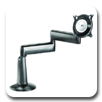 Chief KCD110B or KCD110S Desk Mount Flat Panel Dual Swing Monitor LCD Arm