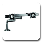 Chief KCD220B or KCD220S Desk Mount Dual Monitor Swing LCD Arm