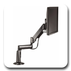 Chief KCG110B or KCG110S Desk Mount Height Adjustable Flat Panel Dual Arm