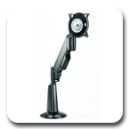 Chief KCV110S or KCV110B Desk Mount Flat Panel Height Adjustable Single LCD Arm