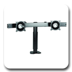 Chief KTC220B or KTC220S Flat Panel Dual Horizontal Desk Clamp Mount