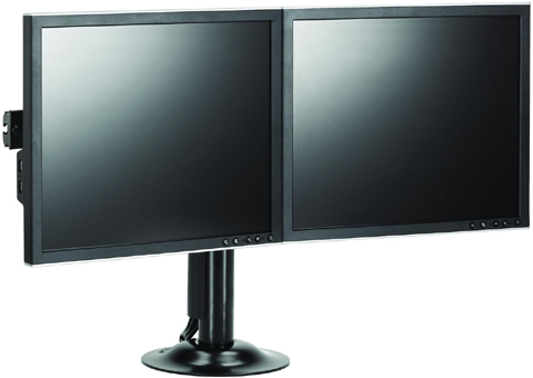 Chief KTG220B Grommet Desk Mount Flat Panel Dual Horizontal Monitor LCD Arm with screens