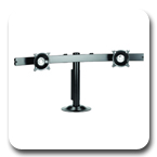 Chief KTG225B or KTG225S Desk Grommet Mount Widescreen Dual LCD Monitor Arm