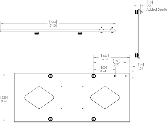 Chief MSB-6015 Display Mounting Bracket