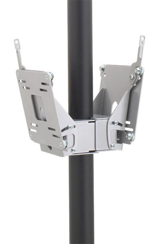 Chief FDP4101B or FDP4101S Small (10"-30") Dual Display Pole Mount