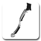 Chief K1P100B or K1P100S KONTOUR Dynamic Height Adjustable Pole Mount for 10"-30" Single Monitor