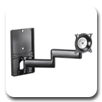 Chief KWDSK110B or KWDSK110S Wall Mount Single Steel Stud Monitor Arm