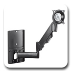 Chief KWGSK110B or KWGSK110S Wall Mount Height-Adjustable Steel Stud Monitor Arm
