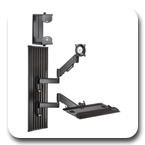 Chief KWT110B or KWT110S All-In-One Monitor Workstation Mount