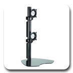 Chief KTP230S or KTP230B Table Stand Flat Panel Dual Vertical Monitor Mounts