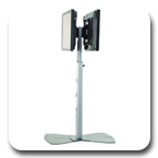 Chief MF26000B or MF26000S Flat Panel Dual Display Floor Stand for 30-55 inch LED Displays