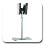 Chief PF22000B or PF22000S Flat Panel TV Dual Floor Stand for 42-71 inch LCD LED Displays