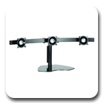 Chief KTP320B or KTP320S Triple Table Stand Flat Panel Horizontal Monitor Mounts