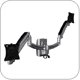 Chief K1S200B or K1S200S KONTOUR Dynamic Height Adjustment Slat Wall Mount for Dual Monitors