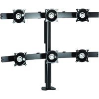 Chief KTC330B or KTC330S Flat Panel Six Monitor Desk Clamp Mount