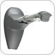 Chief WM110S Ultra Single Stud Short Throw Extension Arm (11.3"-18") Wall Mount Silver