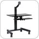 Chief QMP1PK1B Pre-Configured Mobile Base Workstation