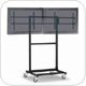 Cotytech CT-OS37 Adjustable Ergonomic Mobile Dual TV Cart for 32" - 46" Flat Screens