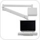 Cotytech MW-M25WBK Long Reach (up to 73" Extension) Wall Mount LCD Monitor Medical Arm (up to 26.4 lbs Capacity)