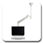 Cotytech CM-M23K Long Reach (up to 73" Extension) LCD Ceiling Mount Medical Arm (up to 13.2 lbs Capacity)