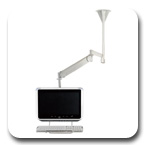 Cotytech CM-M25K Long Reach (up to 73" Extension) LCD Ceiling Mount Medical Arm (up to 26.4 lbs Capacity)