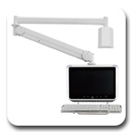Cotytech MW-M23PK Long Reach (up to 73" Extension) Wall Mount LCD Monitor Medical Arm (up to 13.2 lbs Capacity)