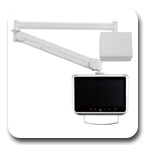 Cotytech MW-M25WB Long Reach (up to 73" ExtensionExtension) Wall Mount LCD Monitor Medical Arm (up to 26.4 lbs Capacity)