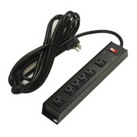 Prime Desk or Wall Mountable Power Strip / Surge Protector with 15ft Long Cord - ED-SURGE-615