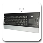 Adesso WKB-4200UB SlimTouch 2.4 GHz RF Pro Touchpad Ergonomic Keyboard