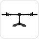Ergotech 100-D16-B03-TW Triple Horizontal LCD Desk Stand with Telescopic Wings