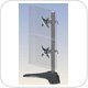 Ergotech 100-D28-B11 Dual Vertical LCD Desk Stand