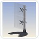Ergotech 100-D28-B11-HD Dual Vertical Heavy Duty LCD Desk Stand