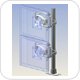 Ergotech 200-F28-B11 Dual Vertical Articulating Arm Mount