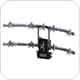 Ergotech 900-S16-B55 Apex Dual Tiered 5 over 5 Slat Wall Mount
