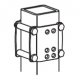 Ergotron 60-154-100 Brackets for 3" x 3" Command Post