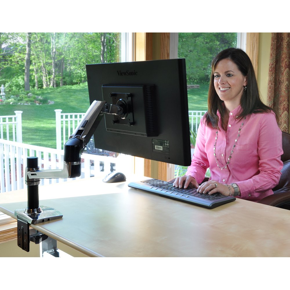 Ergotron 45-241-026 Monitor Arm in home office