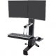Ergotron 33-341-200 WorkFit-S, Dual Monitor Sit-Stand Workstation