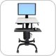 Ergotron 24-216-085 WorkFit-C Single Large Monitor Sit-Stand Workstation, HD