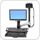 Ergotron 45-272-026 StyleView Sit-Stand Combo System with Worksurface and Small CPU Holder