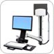 Ergotron 45-271-026 StyleView Sit-Stand Combo System with Medium CPU Holder
