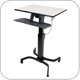 Ergotron 24-280-085 WorkFit-PD Height Adjustable Sit-Stand Desk - Black with Grey Surface