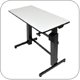 Ergotron 24-271-926 WorkFit-D Height Adjustable Sit-Stand Desk (black with light-grey surface) 