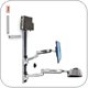 Ergotron 45-359-026 LX Sit-Stand Wall Mount System with Small CPU Holder