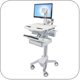 Ergotron SV41-3310-0 StyleView Ergonomic Cart with LCD Pivot, non-powered, 1 Drawer